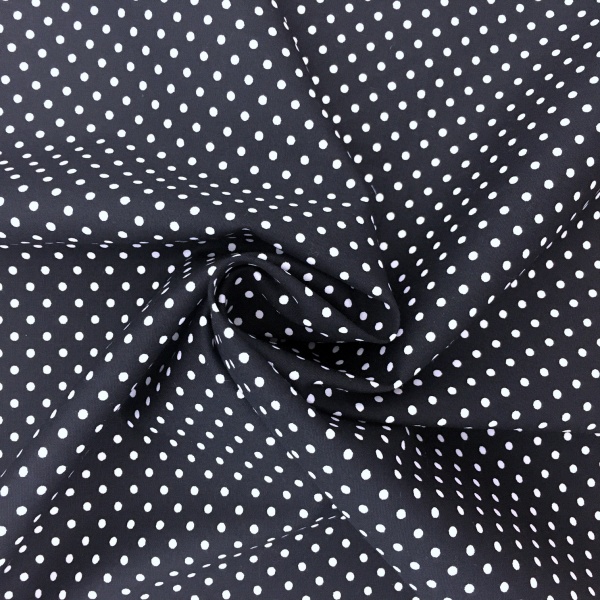 3mm Spot Cotton Navy